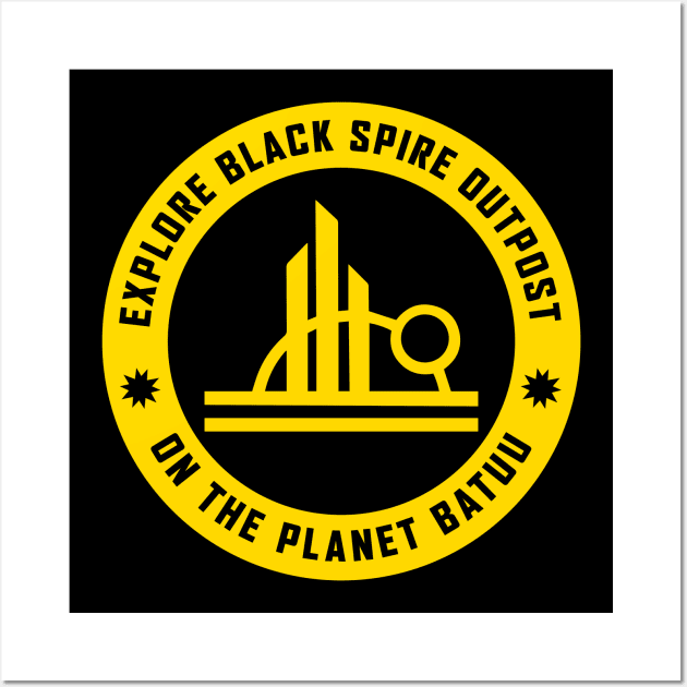 Black Spire Outpost Shirt Wall Art by amy1142